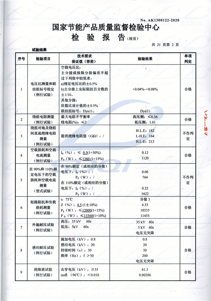 高低压试验报告-S11-1250克东克东克东油浸式变压器-2.jpg